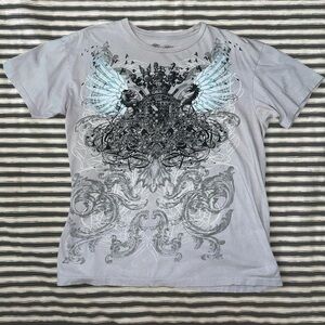 Y2K mallgoth graphic tee